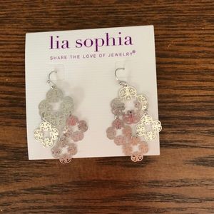 Silver dangle earrings